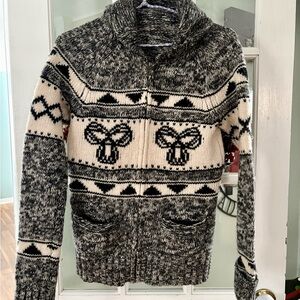 TNA Knit 100% Wool Cardigan-xs